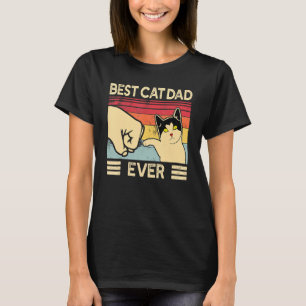 Bester Katzenvater überhaupt Vintage-Katzen  8 T-Shirt