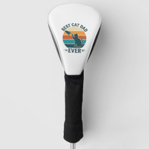Bester Katzenvater überhaupt Vintage Katzen-Shirt  Golf Headcover