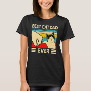 Bester Katzenvater überhaupt Vintage-Katzen T-Shirt