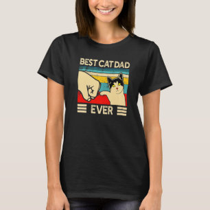 Bester Katzenvater überhaupt Vintage Katzen T-Shirt