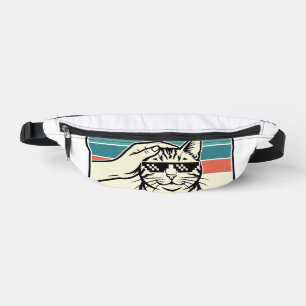 Bester Katzenvater überhaupt Vintage Katzenliebhab Bauchtasche