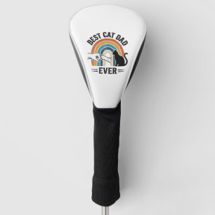 Bester Katzenvater überhaupt Vintage Katzenliebhab Golf Headcover