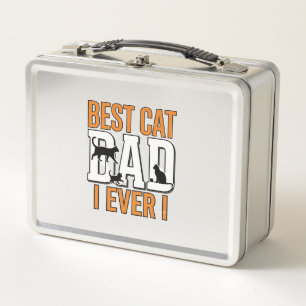 Bester Katzenvater überhaupt Vintage Katzenvater-S Metall Brotdose