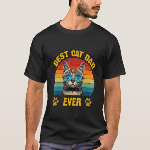 Bester Katzenvater überhaupt   Vintage Katzenvater T-Shirt