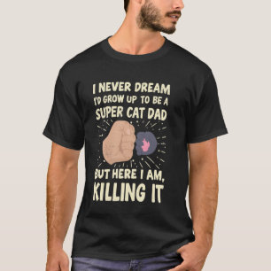 Bester Katzenvater überhaupt Vintage Lustiger Katz T-Shirt