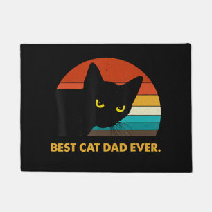 Bester Katzenvater überhaupt Vintage T-Shirt schwa Fußmatte