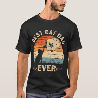 Bester Katzenvater überhaupt Vintage Vatertag Dadd T-Shirt