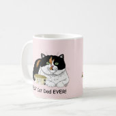 Bester Katzenvater Verwöhnte Dreifarbige Vater des Kaffeetasse (Vorderseite Links)