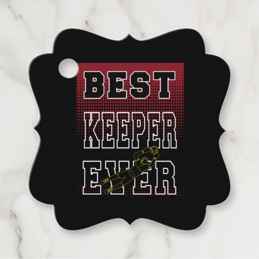 Bester Keeper Geschenkanhänger (Vorderseite)