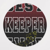 Bester Keeper pro Jahr1 Etiketten (Design 1)
