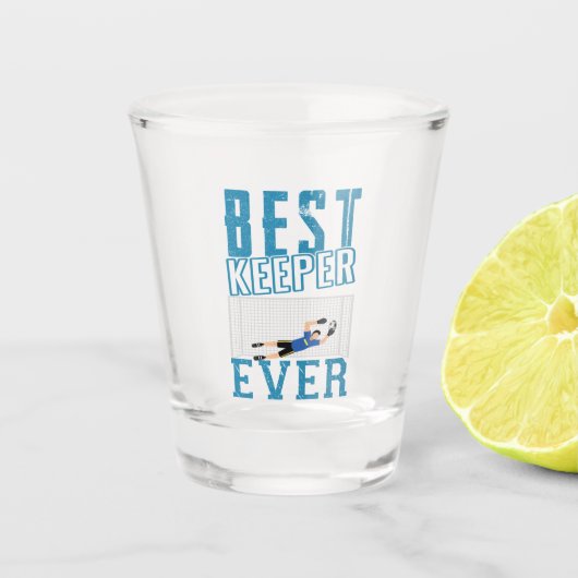 Bester Keeper Schnapsglas (Vorderseite)
