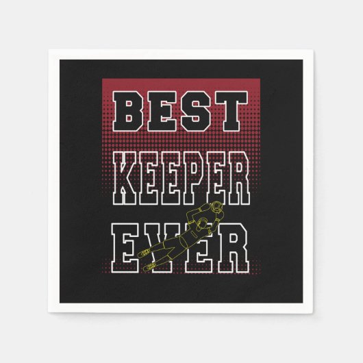 Bester Keeper Serviette (Vorderseite)