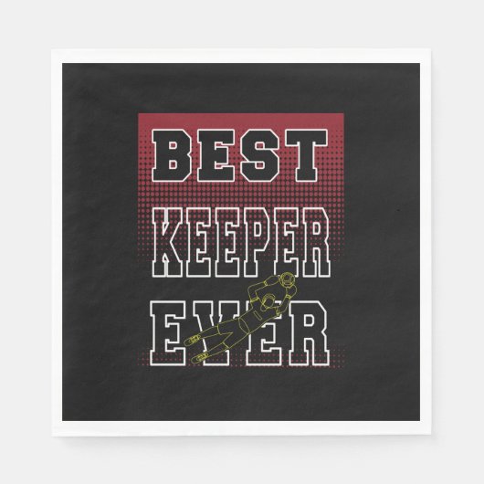 Bester Keeper Serviette (Vorderseite)