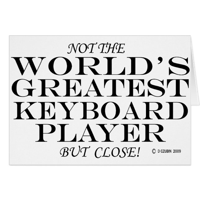 Bester Keyboard-Player Nah (Vorderseite (Horizontal))