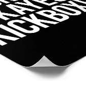 Bester Kickboxer der Welt Lustiges Kickbox-Trainin Poster (Ecke)