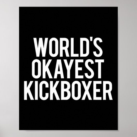 Bester Kickboxer der Welt Lustiges Kickbox-Trainin Poster (Vorne)