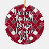 Bester Kid Keramik Ornament (Vorne)