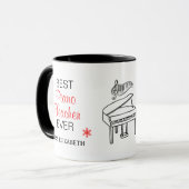 Bester Klavierlehrer für Merry & Bright Tasse (Vorderseite Links)