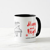 Bester Klavierlehrer für Merry & Bright Tasse (VorderseiteRechts)
