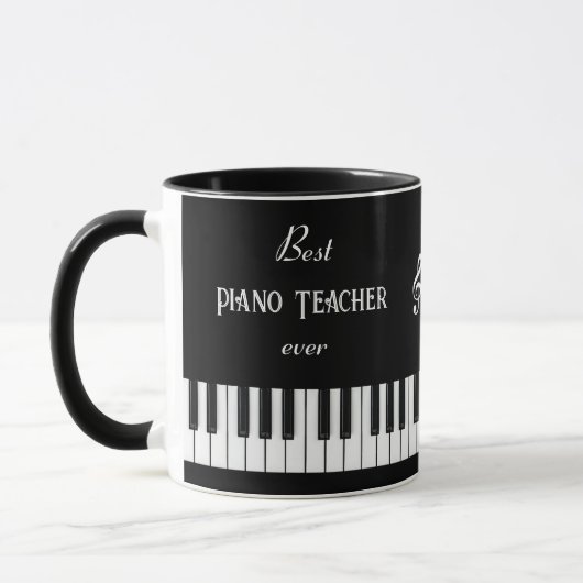 Bester Klavierlehrer je Personalisiert Tasse (Links)