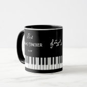 Bester Klavierlehrer je Personalisiert Tasse (Vorderseite Links)
