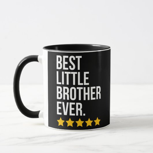 Bester kleiner Bruder je Geschwister Funny Little Tasse (Links)
