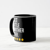 Bester kleiner Bruder je Geschwister Funny Little Tasse (Vorderseite Links)