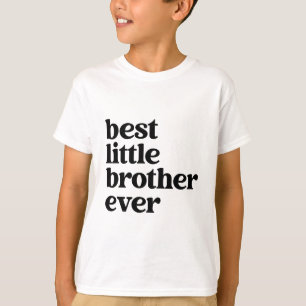 Bester kleiner Bruder je Schwarz & Weiß Boys Text T-Shirt