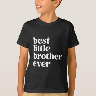 Bester kleiner Bruder je schwarz & weiß Text Boys T-Shirt