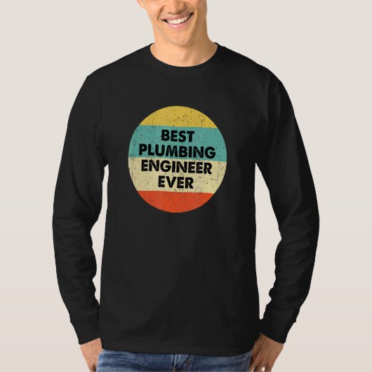 Bester Klempner-Ingenieur je T-Shirt (Vorderseite)