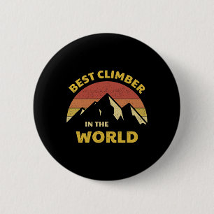 Bester Kletterer der Welt Bergsteiger Bergklettere Button
