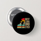 Bester Klettervater Aller Zeiten Lustiger Vatertag Button (Vorne & Hinten)