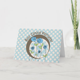 Bester klinischer Instruktor Dankeschön-Karte Dankeskarte