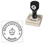 Bester Koch aller Zeiten - Personalisiertes, selbs Gummistempel (Stempel)