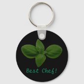 Bester Koch! Basil Leaf Schlüsselanhänger (Vorderseite)