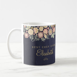 Bester Koch je personalisierter Name elegant rusti Kaffeetasse