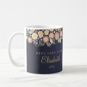 Bester Koch überhaupt personalisierter Name elegan Kaffeetasse