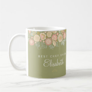 Bester Koch überhaupt personalisierter Name elegan Kaffeetasse