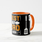 Bester Koch und Vater je Kaffee Tasse (VorderseiteRechts)