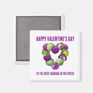 BESTER KOHL IM BEET Valentins-Paare Magnet