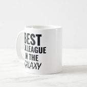 Bester Kollege in der Galaxie Kaffeetasse (Vorderseite Links)