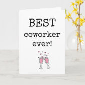 Bester Kollege je, Coworker-Wertungskarte Karte (Gelbe Blume)