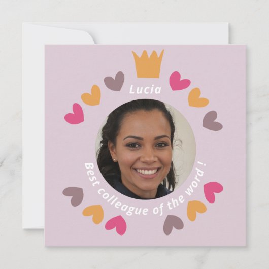 Bester Kollege mit Freund - Foto - Glückwunsch Karte (Vorderseite)