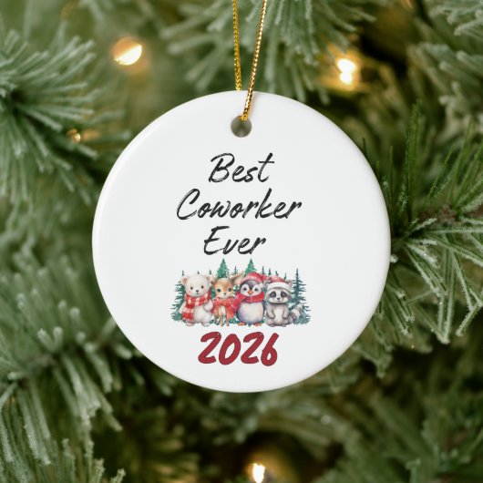 Bester Kollege überhaupt  Keramik Ornament (Baum)