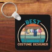Bester Kostümdesigner - Retro-Style-Schlüsselanhän Schlüsselanhänger (Vorderseite)