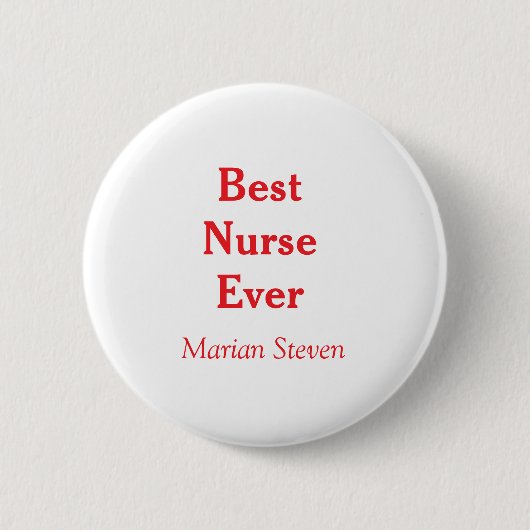 Bester Krankenpfleger jemals medizinischer Fachman Button (Vorderseite)