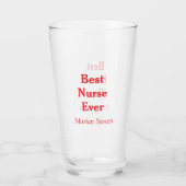 Bester Krankenpfleger jemals medizinischer Fachman Glas (Rückseite)