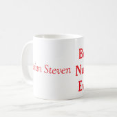 Bester Krankenpfleger jemals medizinischer Fachman Kaffeetasse (Vorderseite Links)