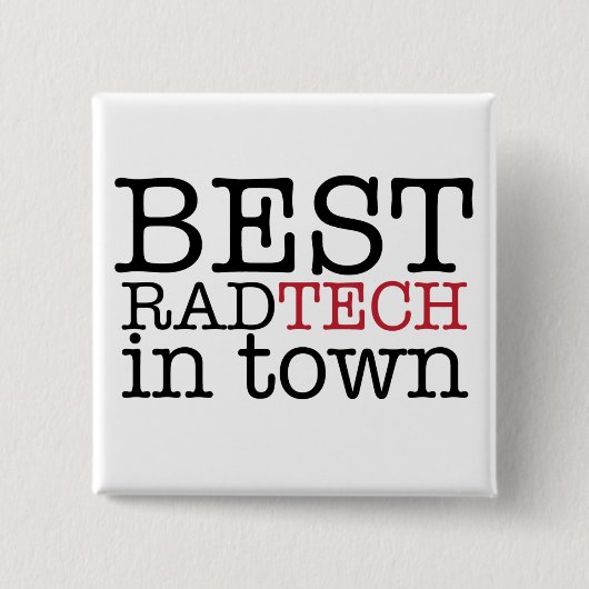 Bester krasser Tech im Stadtknopf Button (Vorderseite)