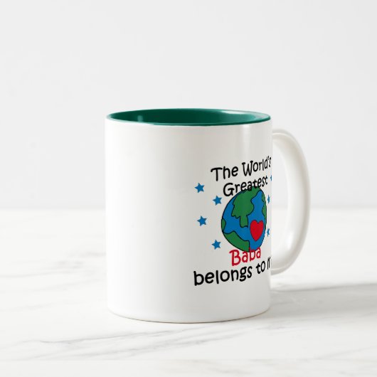 Bester Kuchen gehört mir Zweifarbige Tasse (VorderseiteRechts)